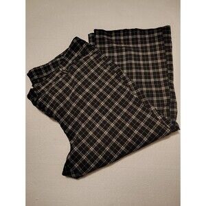Lane Bryant black white dress pants 28p